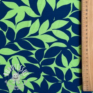 Sweat envers minkee SOFT Leaves green navy