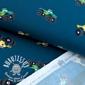 Sweat envers minkee SOFT Monstertruck indigo