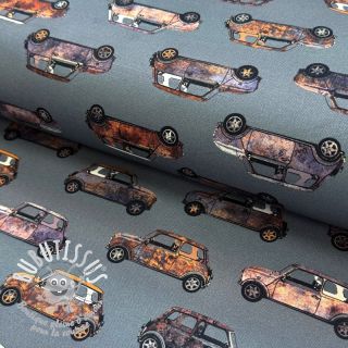 Tissu déco Cars blue shadow digital print