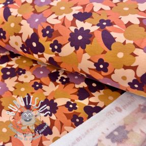 Sweat envers minkee SOFT Flowers cognac