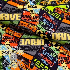 Jersey Fast cars multi digital print