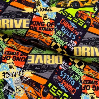 Jersey Fast cars multi digital print