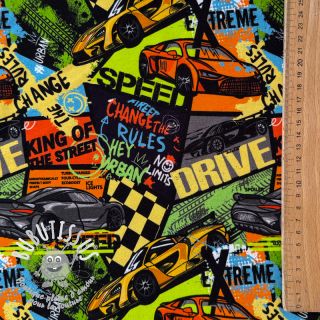 Jersey Fast cars multi digital print