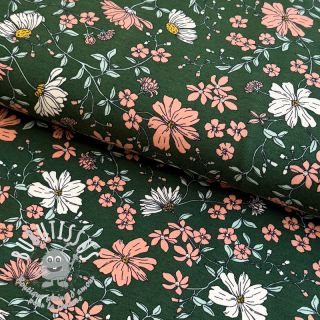 Jersey Flowers dark green