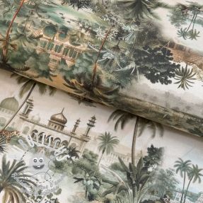 Tissu déco Tropical forest sage digital print