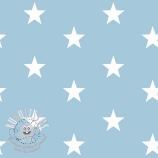 Tissu coton Stars light blue