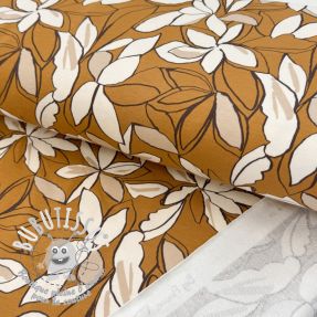 Sweat Big flowers ochre digital print