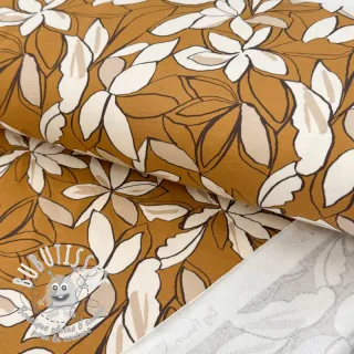 Sweat Big flowers ochre digital print