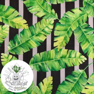 Tissu déco avec finition en Teflon TROPICAL LEAF GARDEN