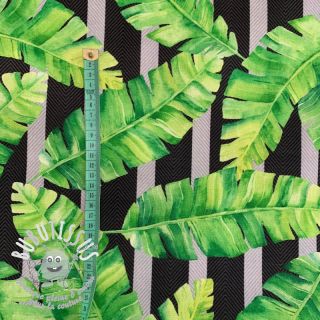 Tissu déco avec finition en Teflon TROPICAL LEAF GARDEN