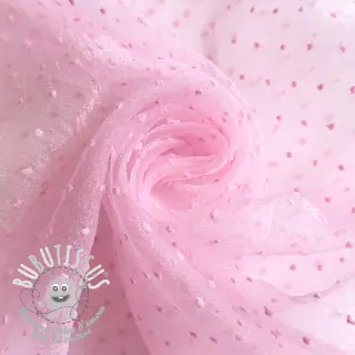 Tulle pour jupe tutu DOTS pink