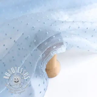 Tulle pour jupe tutu DOTS light blue