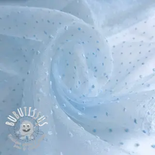 Tulle pour jupe tutu DOTS light blue
