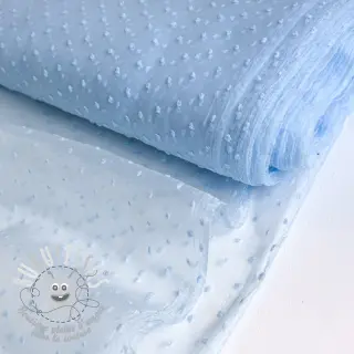 Tulle pour jupe tutu DOTS light blue
