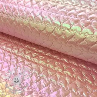 Tissu matelassé Fancy hearts light pink