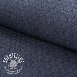 Tissu matelassé JEANS marine