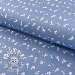 JEANS STRETCH Small retro flowers jeans