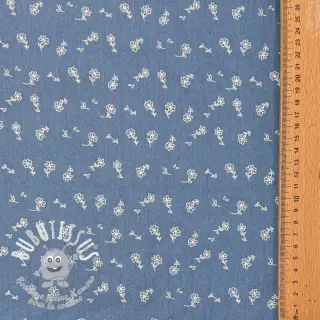 JEANS STRETCH Small retro flowers jeans