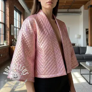 Tissu matelassé Fancy diamonds light pink