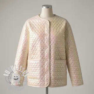 Tissu matelassé Fancy hearts baby pink