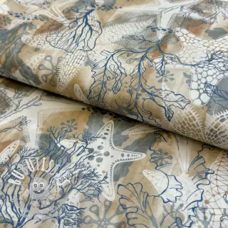 Tissu coton VOILE Maritime digital print