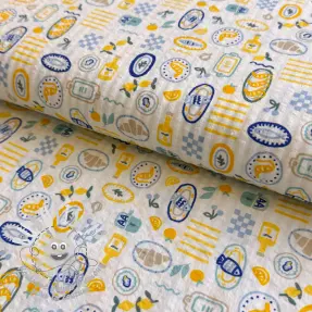 Tissu coton Bubble Stripe design C digital print