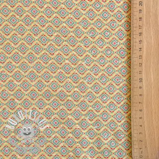 Tissu coton DOBBY Aztec digital print