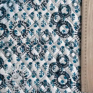 Tissu coton QUILT DOUBLE SIDED Square design C