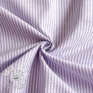 Tissu mélange lin et cotton Stripe purple