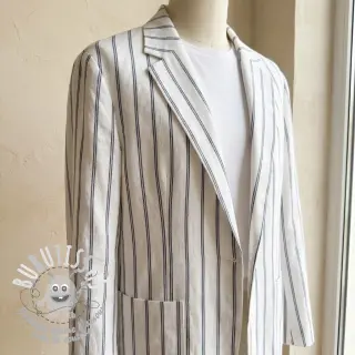 Lin avec viscose Pin navy