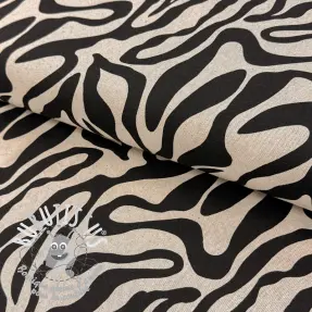 Tissu déco Linenlook Animal black