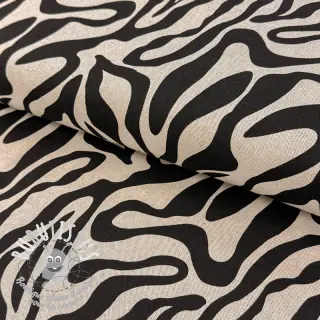 Tissu déco Linenlook Animal black