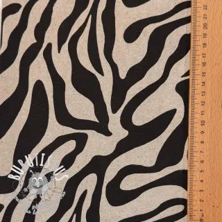 Tissu déco Linenlook Animal black