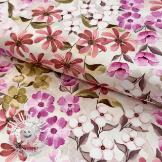 Tissu déco Floralia pink digital print