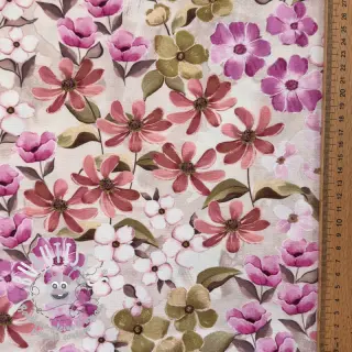 Tissu déco Floralia pink digital print