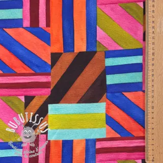 Tissu déco Stripes multi digital print