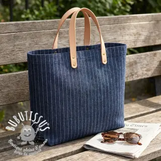 JEANS DENIM Stripe in stripe indigo