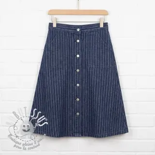 JEANS DENIM Stripe in stripe indigo