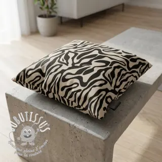 Tissu déco Linenlook Animal black