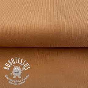 Tissu velours cotelé fin caramel