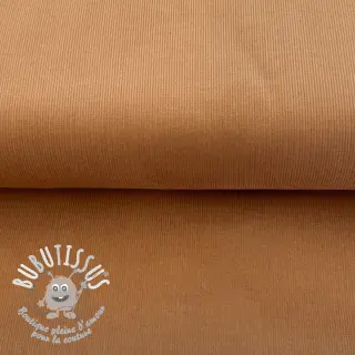 Tissu velours cotelé fin caramel