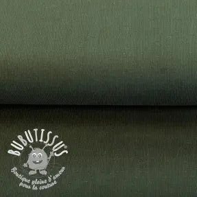 Tissu velours cotelé fin army green