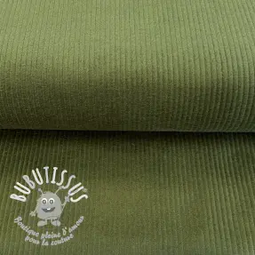 Tissu velours cotelé forest green
