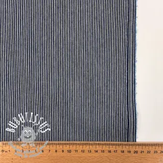 JEANS DENIM 8.5 OZ Small stripe dark blue