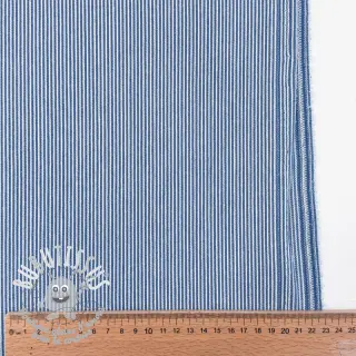 JEANS DENIM 8.5 OZ Small stripe light blue
