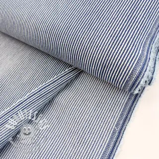 JEANS DENIM 8.5 OZ Small stripe blue