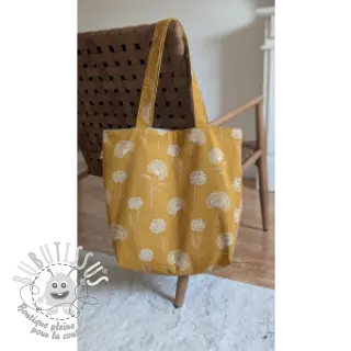 Tissu déco Linenlook Elegant dandelion golden yellow