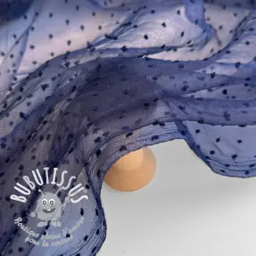 Tulle pour jupe tutu DOTS dark blue