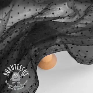 Tulle pour jupe tutu DOTS black