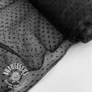 Tulle pour jupe tutu DOTS black